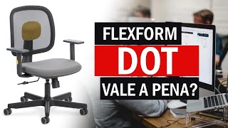 Cadeira Ergonômica FLEXFORM Dot Vale a Pena Primeiras Impressões  Dot Graphite Red All Black [upl. by Ros]