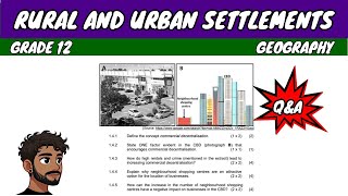 Rural and Urban Settlements Grade 12 Geography [upl. by Nlocnil]