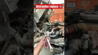 Tata 1109 ￼ alternator replace⚙️electrician trending viralvideo machine shorts youtubeshorts [upl. by Yesac]