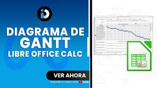 Diagrama de Gantt en Libre Office Calc [upl. by Anam479]