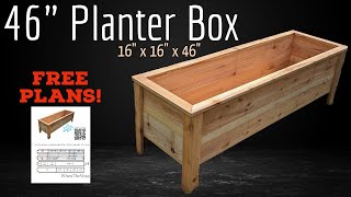 Cedar Planter Box FREE PLANS  How To [upl. by Acinaj]