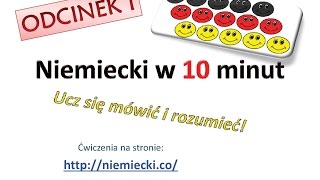 Podstawy niemieckiego 1 Nauka niemieckiego dla początkujących Zacznij mówić po niemiecku  Odc 1 [upl. by Natsrik775]