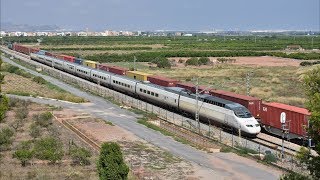 Trenes desviados por el Corredor Mediterráneo [upl. by Eerehc]