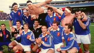 Rugby Essai Philippe Benetton France  Nouvelle Zélande 1er test 1994 [upl. by Esined]