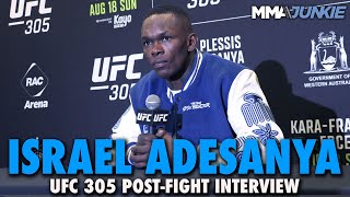 Israel Adesanya Praises Dricus Du Plessis After Loss Not Desperate For Rematch  UFC 305 [upl. by Clayton]