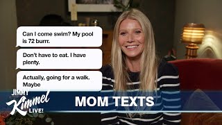 Celebrities Read Texts from Their Moms 3 [upl. by Grae]