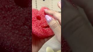 Heart sponge asmr  asmr scrubmommy asmrtriggers spongeasmr [upl. by Anrim]