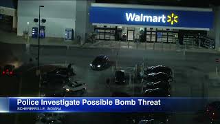 Police investigating Indiana Walmart bomb threat find cans with duct tape wires sticking out [upl. by Ovida564]