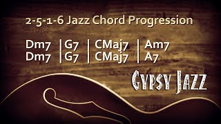 Gypsy Jazz Backing Track in C Major [upl. by Bertrando994]