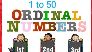 Ordinal Numbers 1to 50 150 Ordinal Numbers 1 to 50 Ordinal Numbers Spelling Ordinal number names [upl. by Yenhpad541]