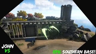 Ark Survival Evolved  Herbivore Island Epic Base Tour [upl. by Orbadiah]