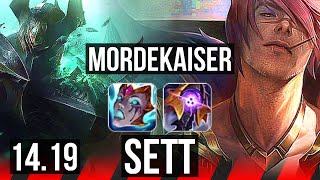 MORDEKAISER vs SETT TOP  Dominating  EUW Master  1419 [upl. by Aketal]