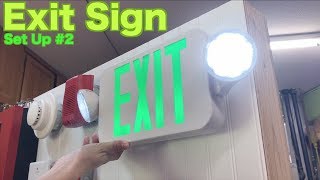 Exit Sign Set Up 2  ShowingTesting Everything [upl. by Morrie]