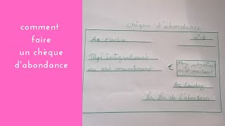 Comment faire un chèque dabondance à chaque nouvelle lune [upl. by Adni]