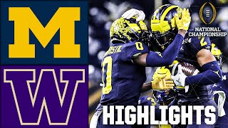 CFP National Championship Michigan Wolverines vs Washington Huskies  Full Game Highlights [upl. by Melanie]