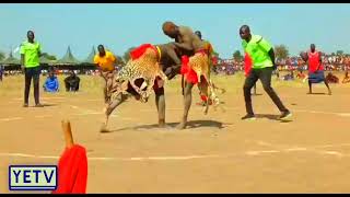 Akol Agok LothNyoor Vs Alejoh Nhial LothAmer 30th112024 John Garang wrestling field [upl. by Martz]