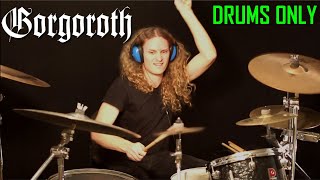 GORGOROTH Radix Malorum  drums only Blast beats amp double bass [upl. by Defant481]