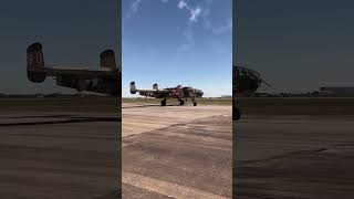 Yellow Rose B25J1 Mitchell at KEFD Houston [upl. by Octavius]