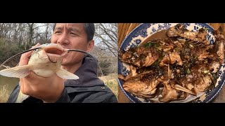 Meramec River Catch and Cooking Great Fish Delicious food [upl. by Gladine]