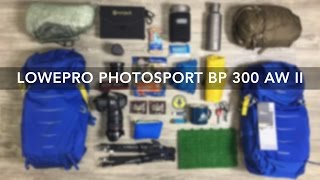 GEAR REVIEW  Lowepro PhotoSport BP 300 AW II  Giveaway [upl. by Rayna]