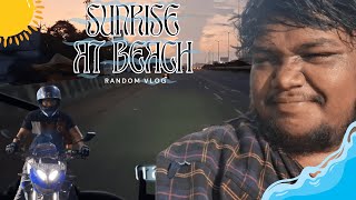 SunRise At Beach  FLFunVlogs funvlog fun trending beach beachvibes vjsiddhu [upl. by Volpe]