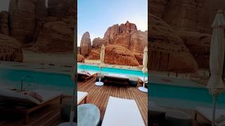 Middle of nowhere  luxury hotel  Habitas Alula  Saudia Arabia shorts luxuryhotel [upl. by Nylaj]