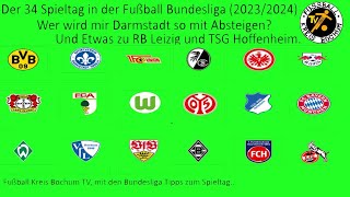 Bundesliga Tipps zum 34 Spieltag 2324 [upl. by Kaja]