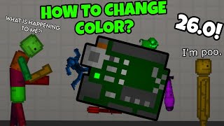 HOW TO CHANGE NEW OBJECTS COLOR 🌈 VERY EASY  MELON PLAYGROUND 260 [upl. by Akira]