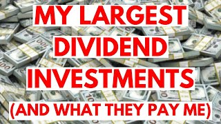 My Largest Dividend Investments And What They Pay Me [upl. by Constantia39]