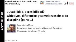 ¿Usabilidad accesibilidad parte 1 [upl. by Anaul]