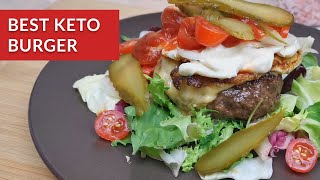 Best Keto Burger  Low Carb Burger No Buns Needed KetoBox [upl. by Erica842]