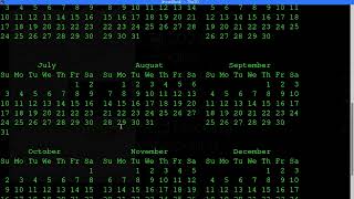 How to get calendar in Linux terminal [upl. by Erot92]