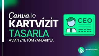 Canva ile Kartvizit Tasarlama  Tek Tuşla 30 Kişinin Kartviziti Hazır [upl. by Philps816]