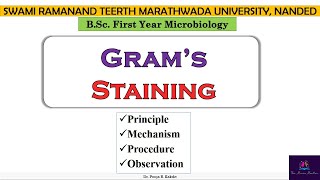 Gram Staining Differential Staining Principle Mechanism Procedure and Applications Marathi [upl. by Rochette]