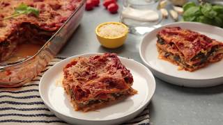 Spinach Lasagna Recipe  Forks Over Knives [upl. by Zelda]