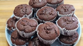 MAGDALENAS DE CHOCOLATE 🍫🍫 MUFFINS DE CHOCOLATE [upl. by Enileoj]