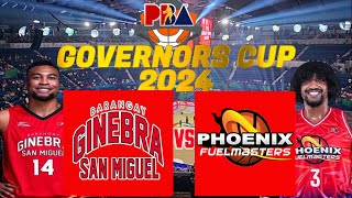 PBA LIVE 🔴PHOENIX FUEL MASTER VS BARANGAY GINEBRA  PBA GOVERNORS CUP 2024  LIVE SCOREBOARD [upl. by Rivera620]