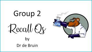 Group 2 A level Chemistry AO1 [upl. by Jaffe]