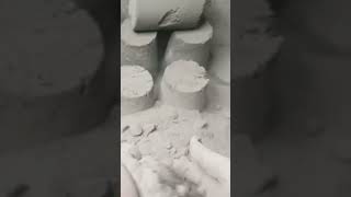 Gritty sand cement asmr crumbling water crumbling asmr satisfying asmr pure [upl. by Adniuqal]