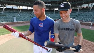 Playing baseball AT WRIGLEY FIELD with Willson Contreras [upl. by Elbam]