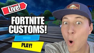 LIVE Fortnite Customs with Viewers [upl. by Yemorej47]