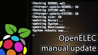 How to perform OpenELEC manual update XBMC RaspberryPi [upl. by Center]