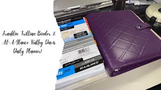 Franklin Covey amp Amazon Planner Haul New Purple Trillian Binder amp Kathy Davis Inserts [upl. by Paulita575]