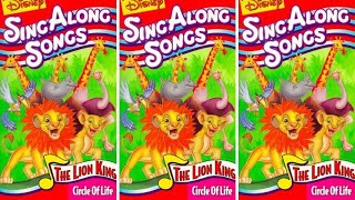 Disney Sing Along Songs Circle of Life 1994 [upl. by Jeramey857]