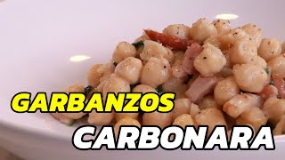 Garbanzos a la Carbonara  recetasdecocina [upl. by Bound]