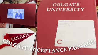 The Colgate University Acceptance Package [upl. by Valente]