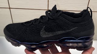 Nike Air VaporMax 2023 FlyKnit Black Iridescent Shoes [upl. by Repip]