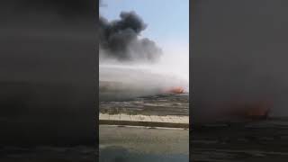 Firefighters Training how to use monitor to the fire truck [upl. by Iran]