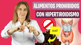 ALIMENTOS PROHIBIDOS con HIPERTIROIDISMO  No tomar esto con hipertiroidismo  Nutrición y Dietética [upl. by Thora]