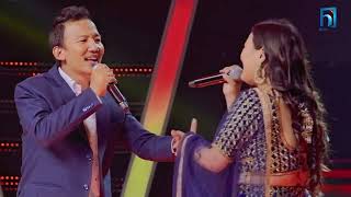 binod rai vs smita pradhan  battle  httpswwwyoutubecomTheVoiceofNepal season 5 2023 [upl. by Dazhahs]